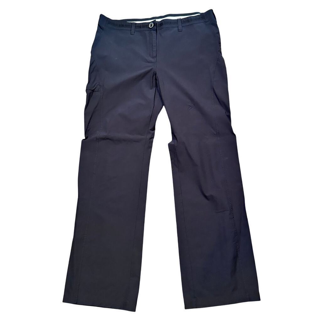ExOfficio Women's Black Mid Rise Straight Leg Hiking Pants Size 14
